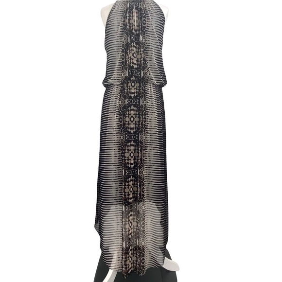 LONDON TIMES HALTER MAXI‎ DRESS - Picture 2 of 8